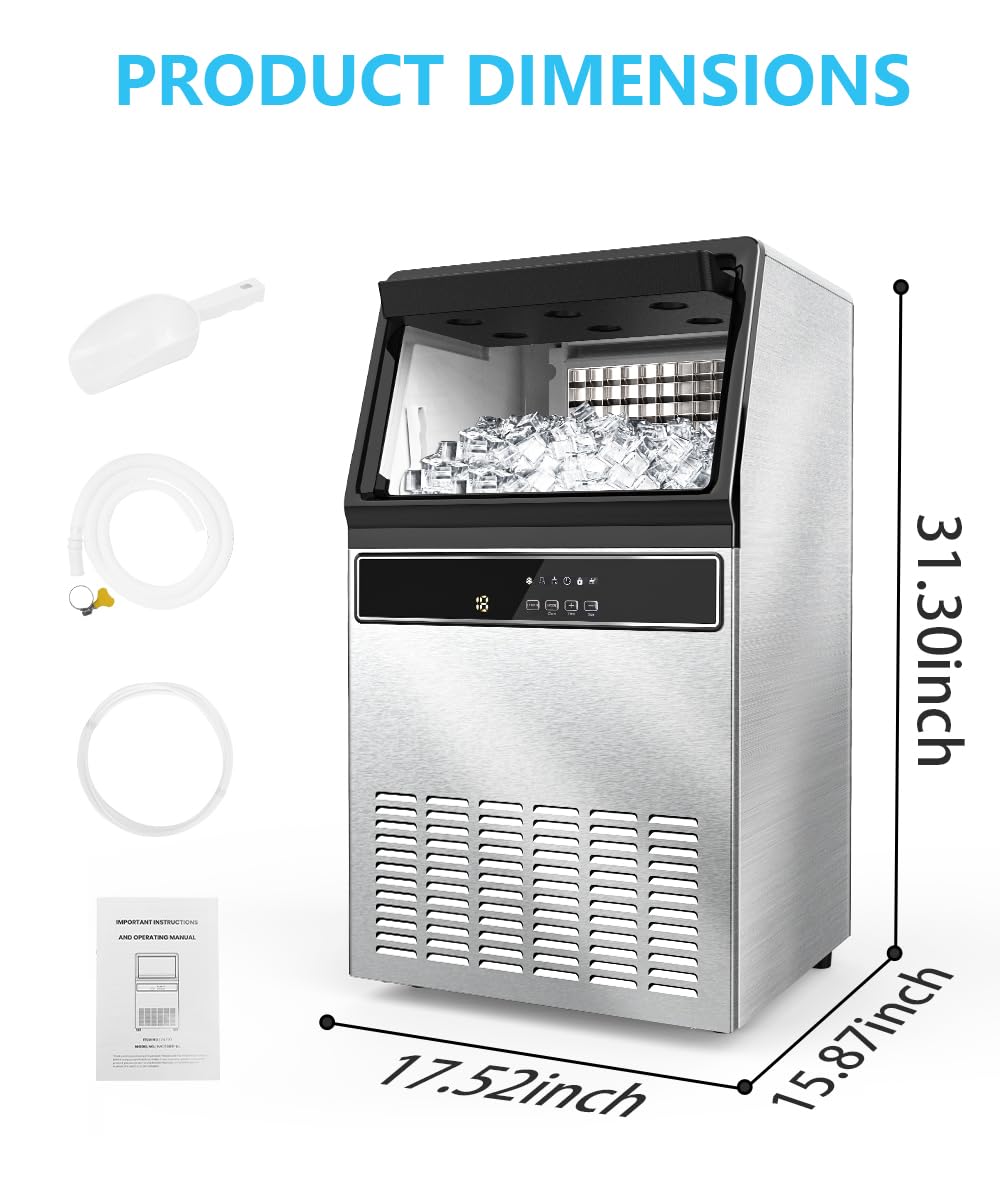 100LBS/200LBS/265LBS Freestanding Commercial Ice Maker Z5845A