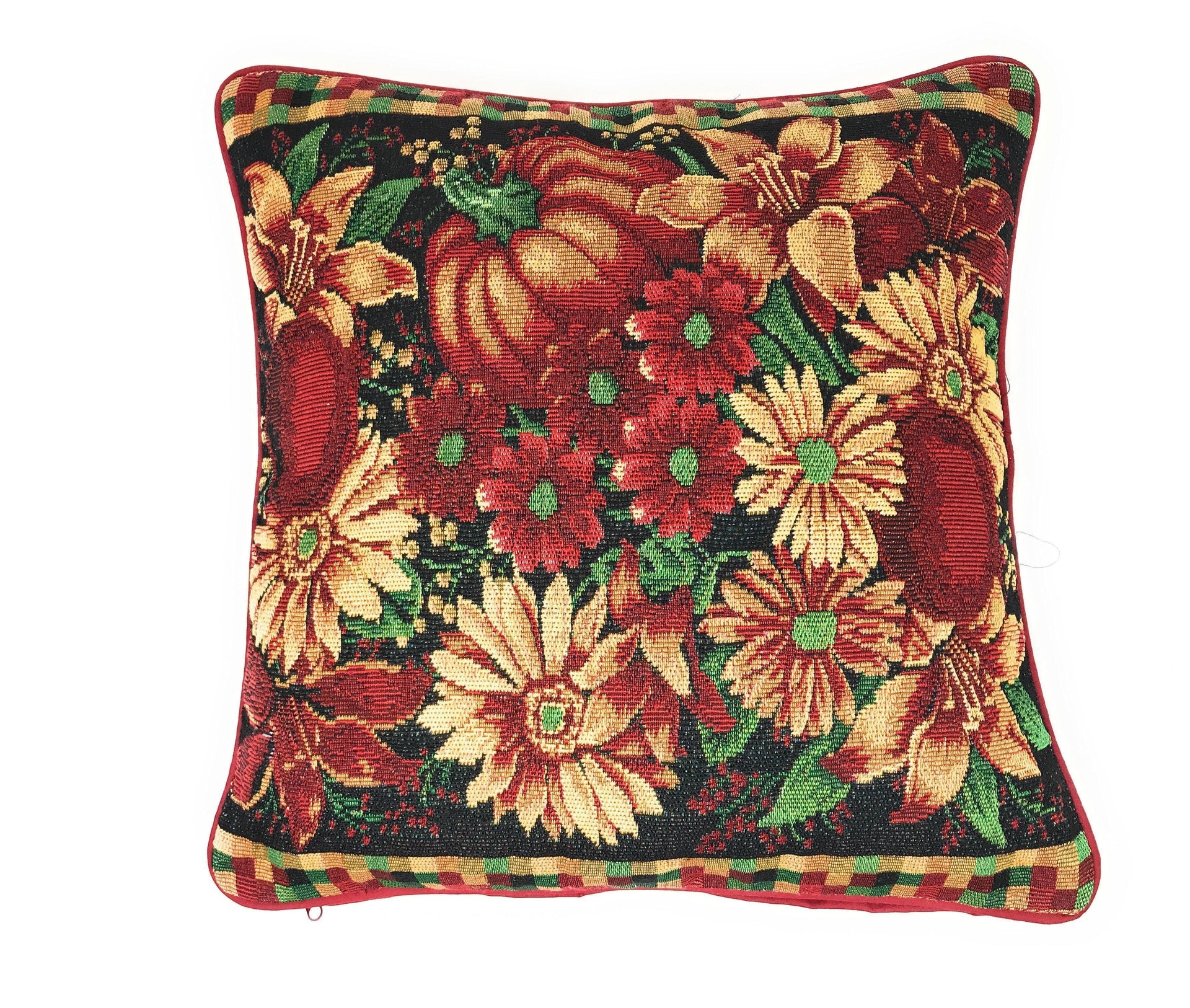 DaDa Bedding Set of 4 Pieces - Autumn Harvest Halloween & Christmas Ornaments Holiday Tapestry Throw Pillow Covers Bundle Pack - 16