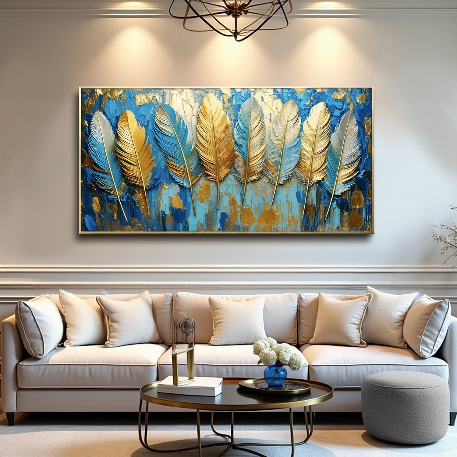 Confetti Sky Impasto Wall Art