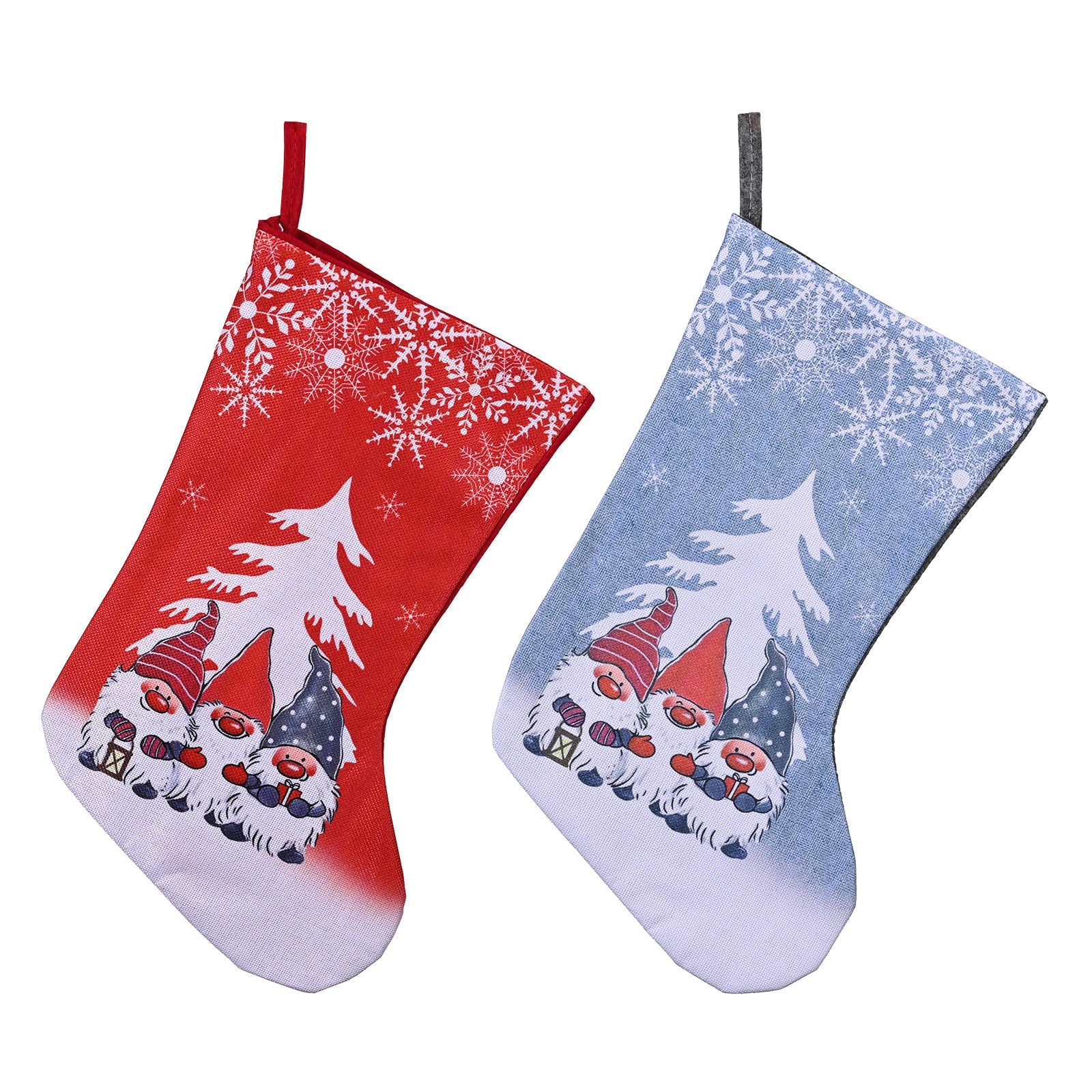 Christmas Decorations Rudolf Printed Christmas Socks Children's Gift with Large Christmas Socks