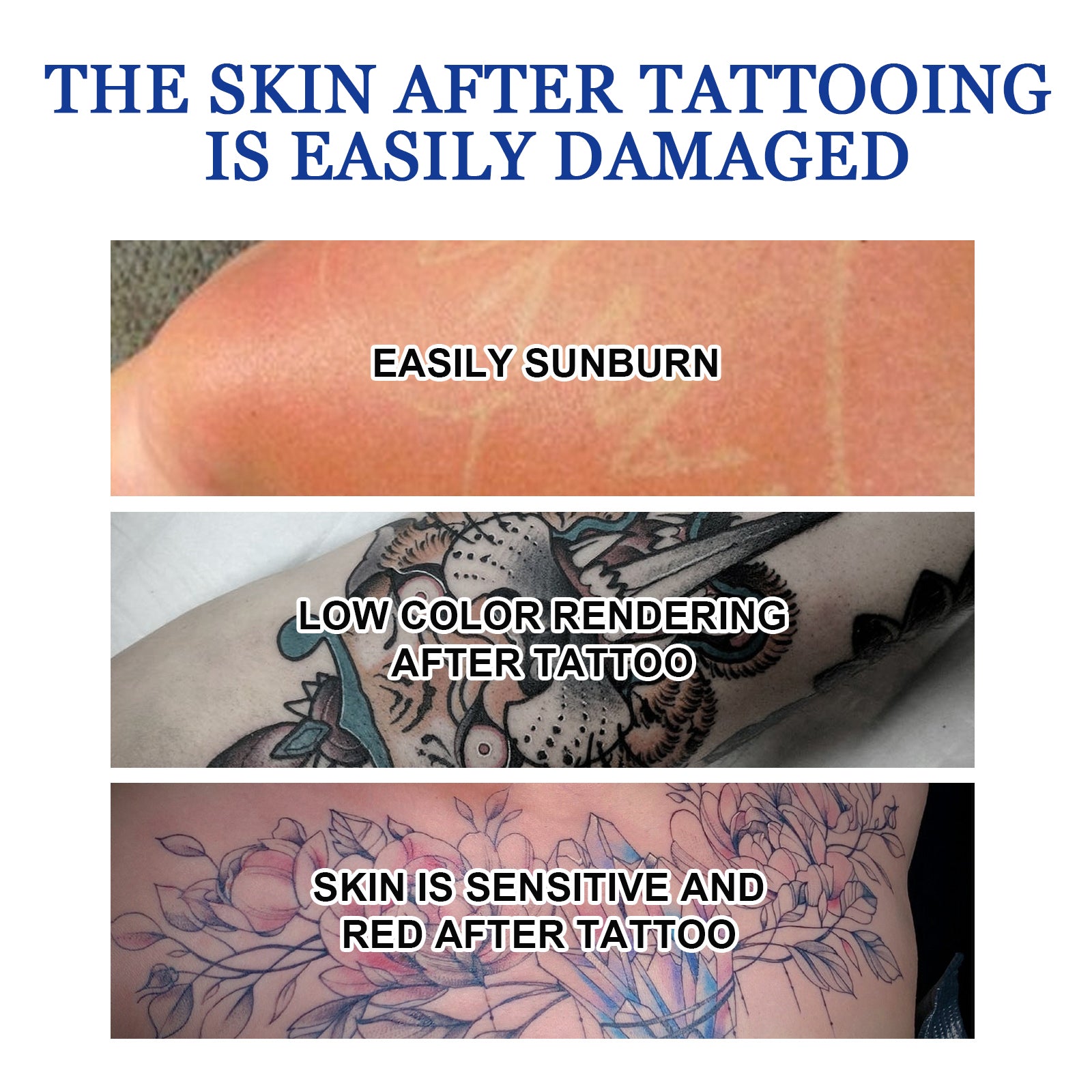 Tattoo Dissolving Gel, Moisturizing Tattoo Skin Repair Skin Tattoo Mark Brightening Care Cream