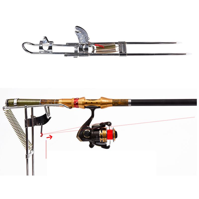 LEO High Strength Automatic Fishing Rod Holder Upgraded Double Thickened Steel Automatic Pole