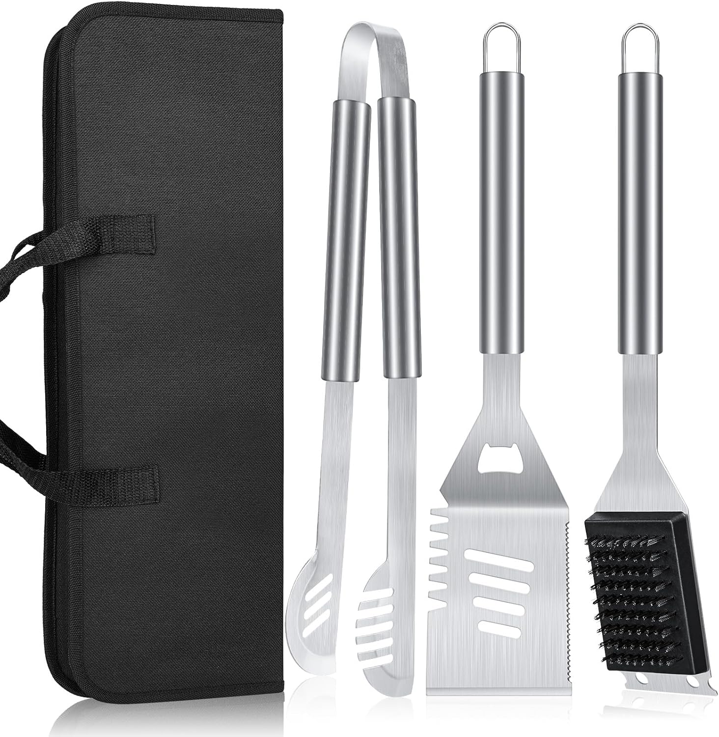 BBQ Tool Grilling Accessories, 16-Inch Stainless Steel BBQ Grill Tools