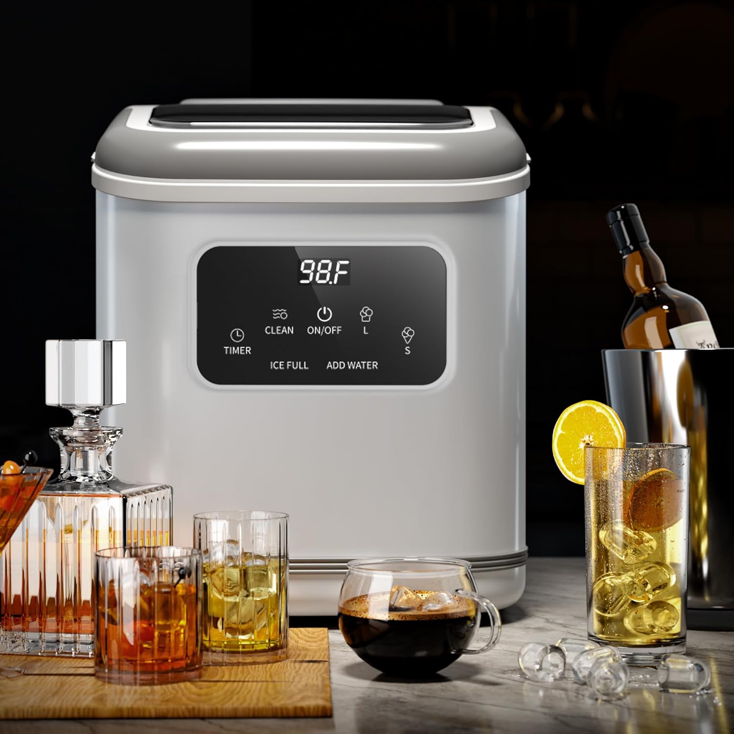 Countertop Ice Maker 9 Bullet Ice Cubes in 6 Mins, Z5812K
