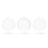 2.36-Inch Clear Plastic Fillable Christmas Ball Ornaments for DIY Crafts: Set of 3