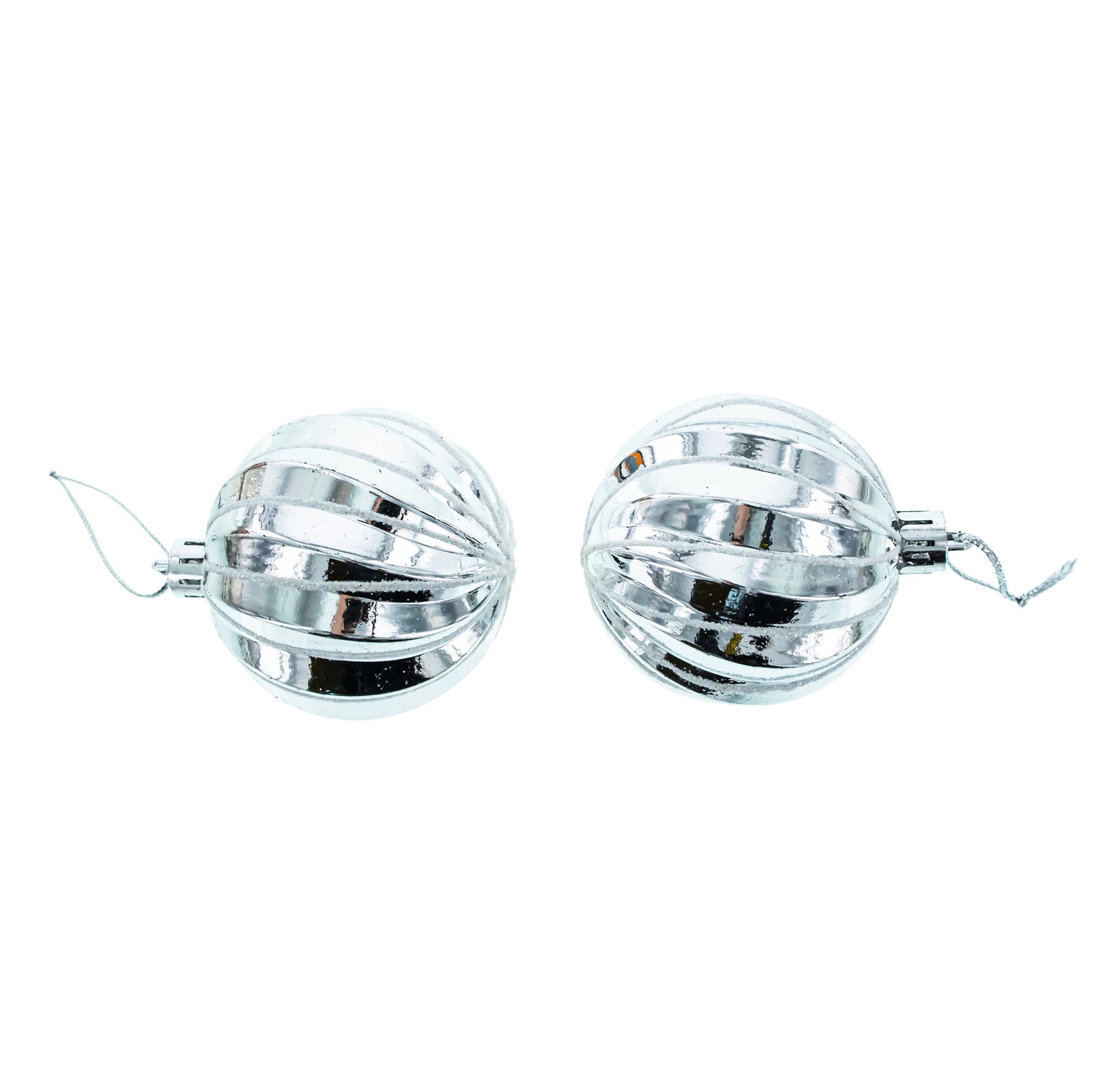 Set of 44 Multicolored Plastic Mini Ball Christmas Ornaments