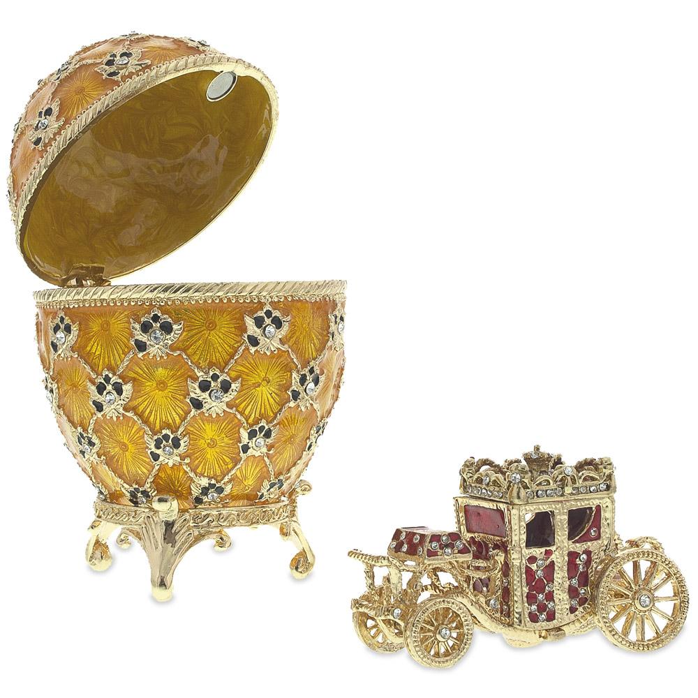 1897 Coronation Royal Imperial Easter Egg 3.8 Inches