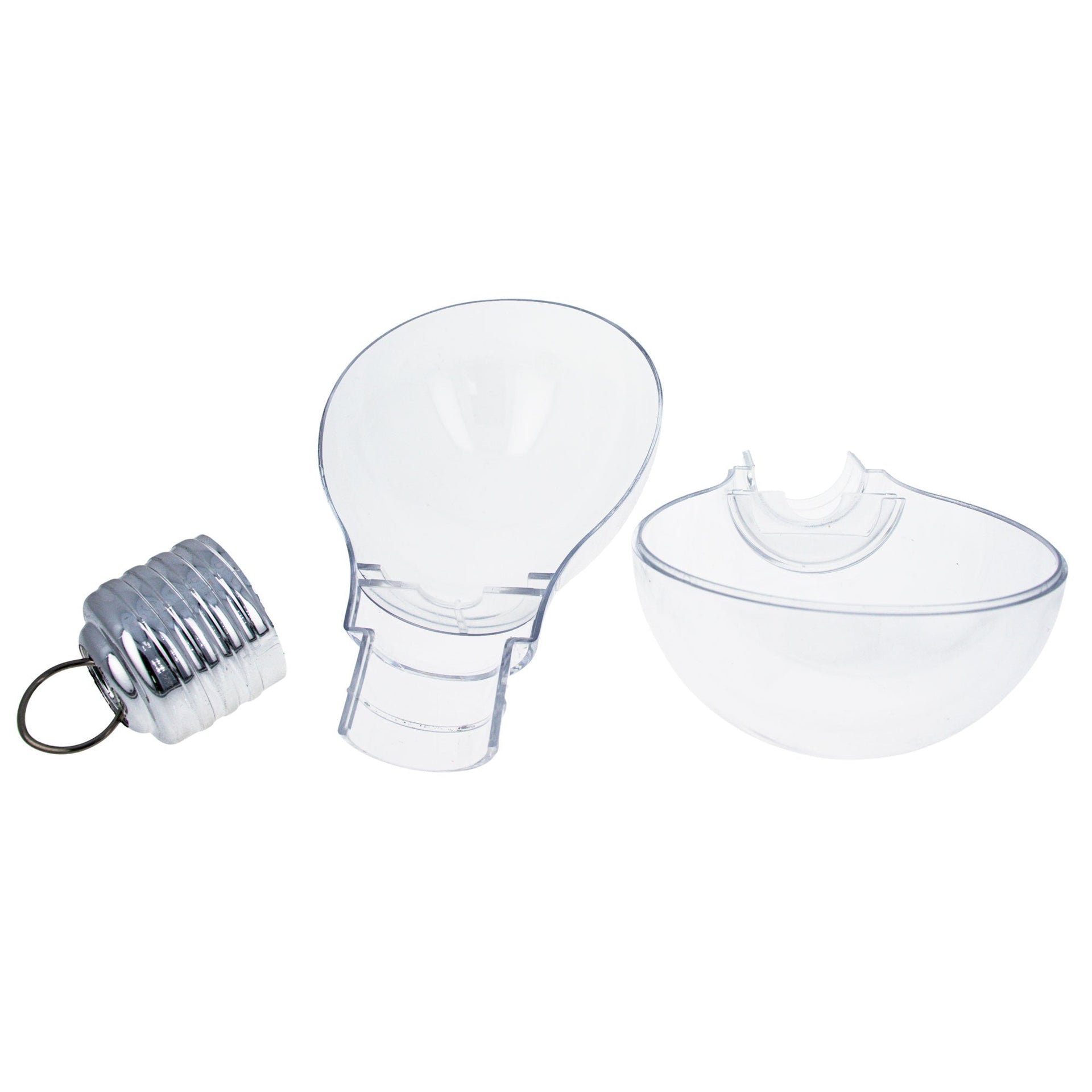 Clear Plastic Bulb Ornaments 5.25 Inches
