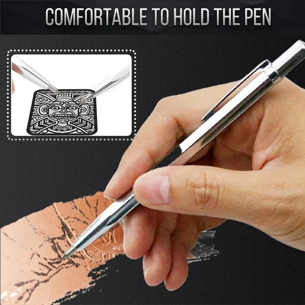 Tile Scribing Pen Glass Metal Plate Tin Lettering Tungsten Steel Scribing Needle Engraving Diamond Pen