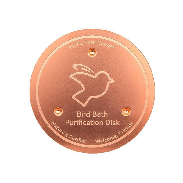 Universal Bird Bath Copper Tray with 3-point Support Purification Plate – for Outdoor Bird Baths & Feeding Bowls