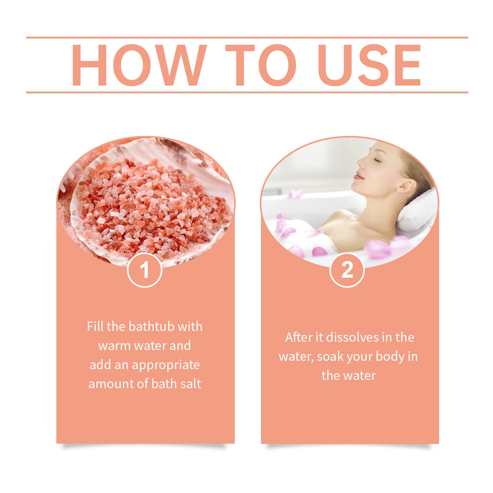Rose Bath Mineral Salt, Bathe Skin, Clean Surface Scales, Moisturize Skin Care