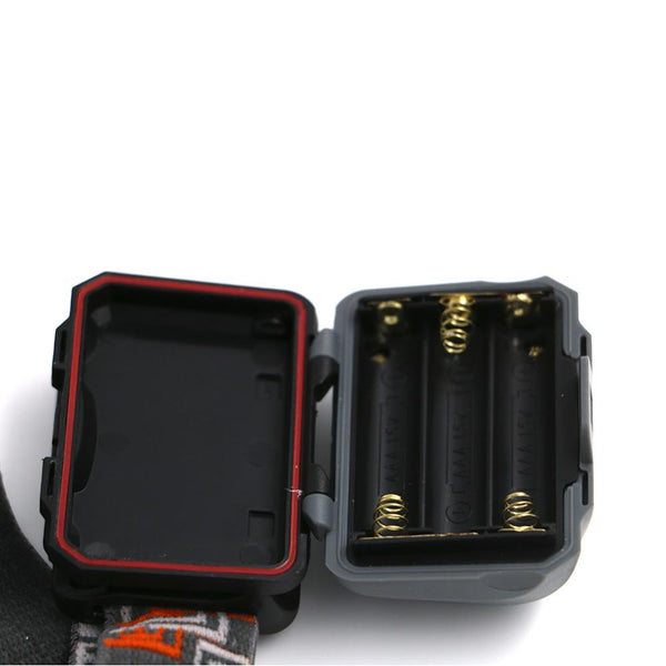 R3 + 2LED 800 Lumens 4 Modes Mini Headlamp Outdoor Headlight Waterproof  Lantern Use AAA Battery