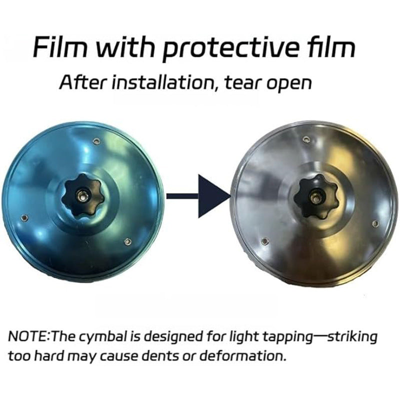 1/2pcs Car Collision Cymbals & Ventilated Drums, Decorative Instruments