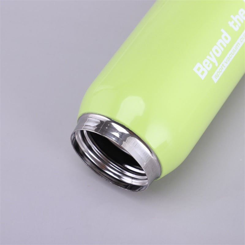 Outdoor sports kettle with handle portable thermos cup anti-fall mountaineering water cup home vacuum cup