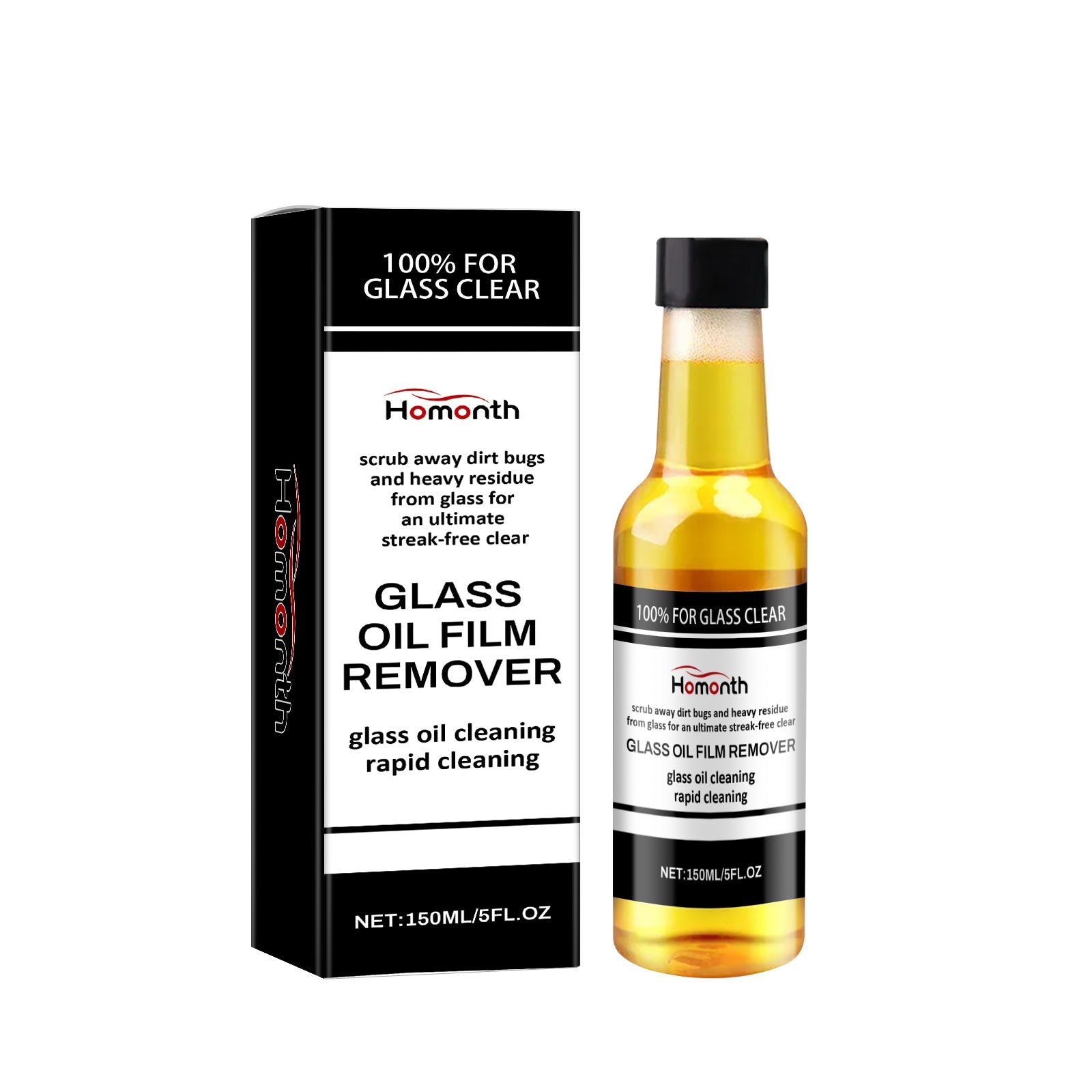 glass oil film remover, clear vision without trace use easy to remove stubborn oil film cleaner