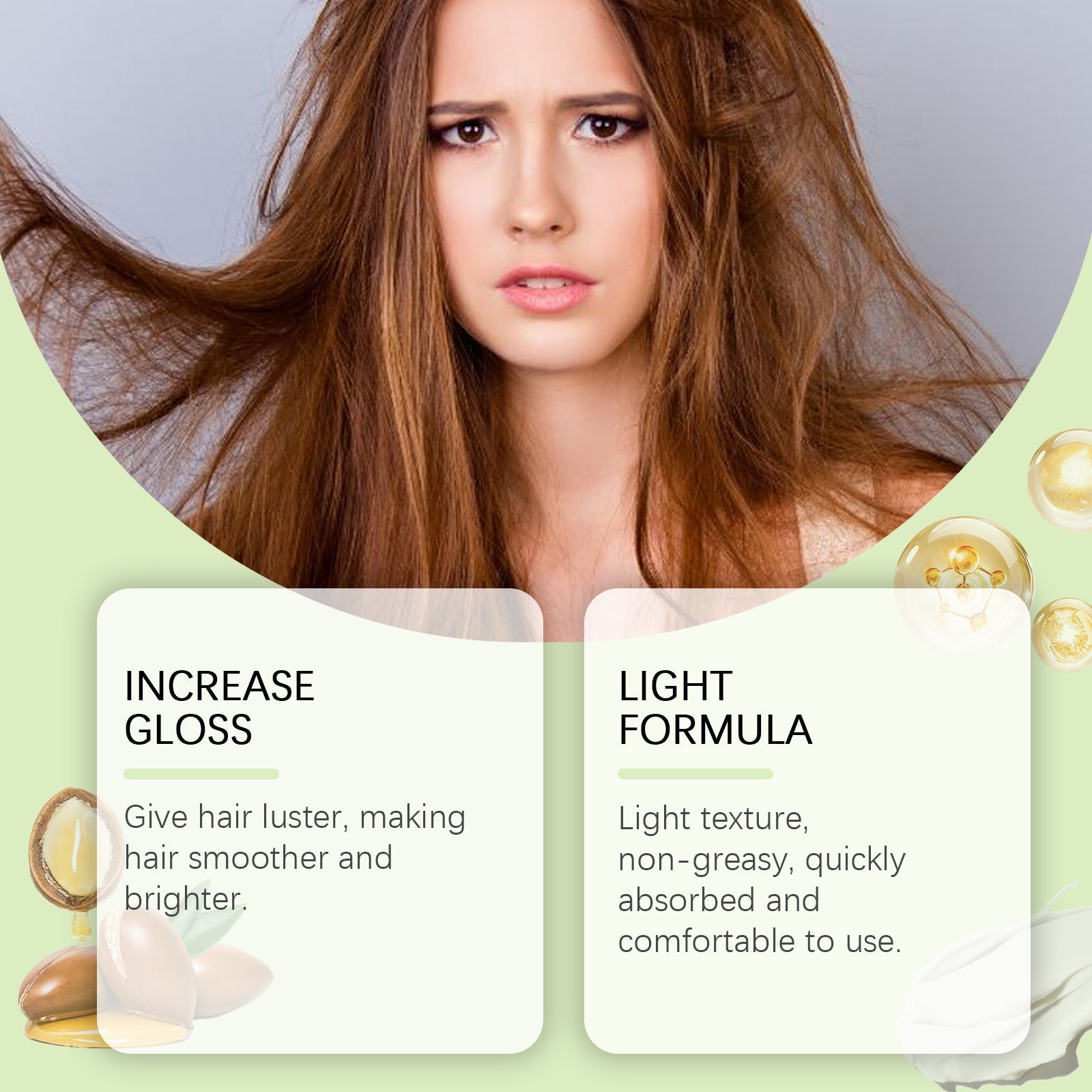 Nourishing Hair Mask Moisturizes And Moisturizes Hair, Fluffy, Soft, And Glossy Hair Mask