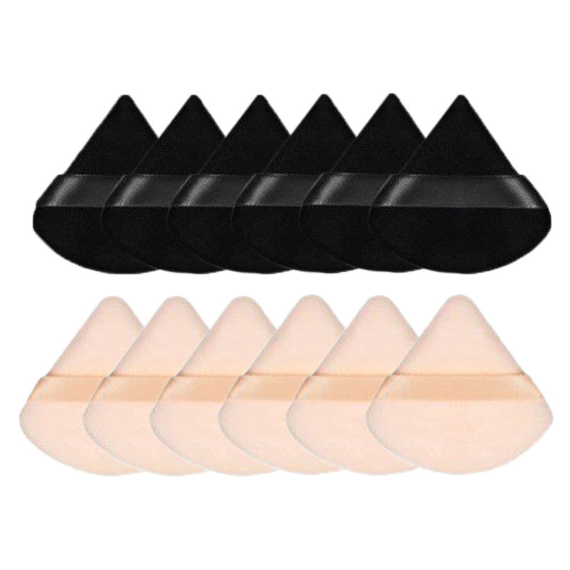 Triangle Dry Powder Puff Fiber Crystal Cotton Delicate On Makeup Beauty Tools Powder Puff