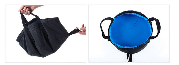 NatureHike8.5L Water Washbasin Ultralight Portable Outdoor Nylon Folding Wash Bag Foot Bath Camping Equipment Travel Kits