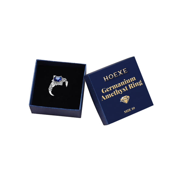 Germanium Amethyst Ring, Ring Simple Everything Fashion Pieces Fashion Clothing With Couple Ring