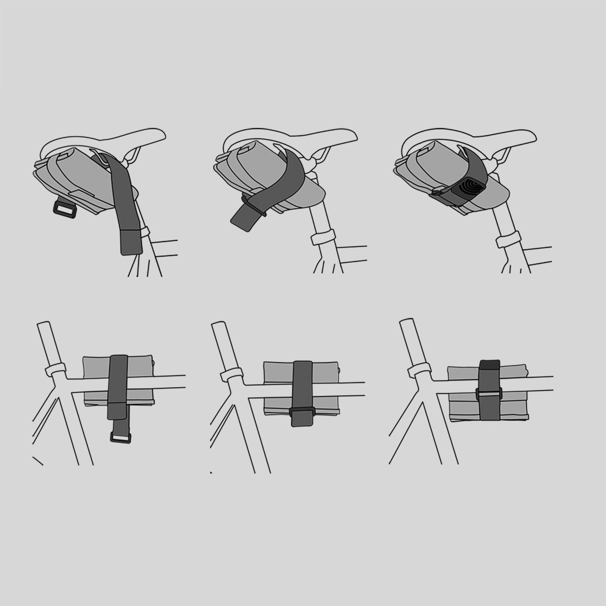 Mountain Bike Bag Saddle Seat Cushion Bag Tire Repair Kit Repair Battery Car Beam Motorcycle Electric Repair Kit