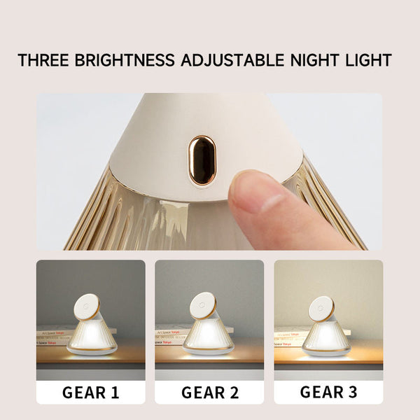 Conical adjustable magnetic wireless charger with night light suitable for iPhone 15W wireless charging bracket