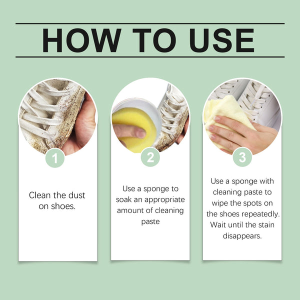 White Shoe Cleaning Cream Clean Leather Bag Small White Shoes Free Wash Maintenance Portable Cleaning Cream