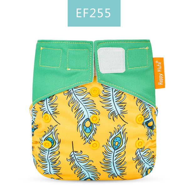 Happy Flute 1 pcs heavy wetter night AIO AI2 baby cloth diaper nappy one size fit all