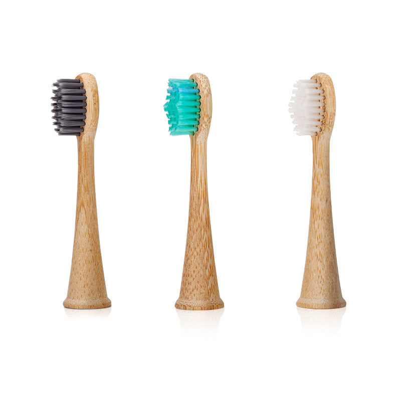 Bamboo toothbrush head compatible with Philips HX3/6/9 series electric toothbrush DuPont hair bamboo toothbrush head