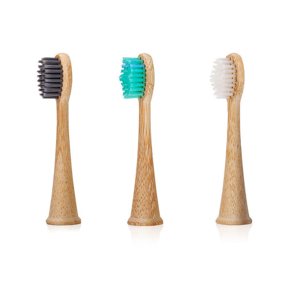 Bamboo toothbrush head compatible with Philips HX3/6/9 series electric toothbrush DuPont hair bamboo toothbrush head