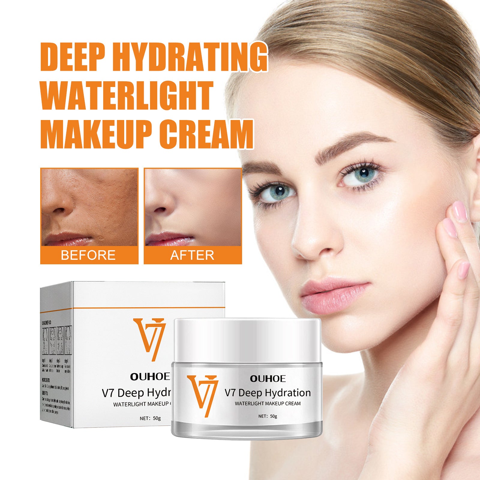 Moisturizing And Brightening Toning Cream, Moisturizing Face, Beauty, Rejuvenation, Moisturizing Cream, Brightening, Firming And Smoothing Cream