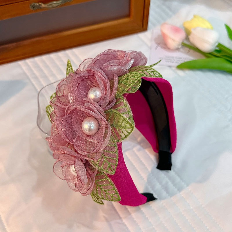 Handmade Fabric Headband for Fashion Flower Series