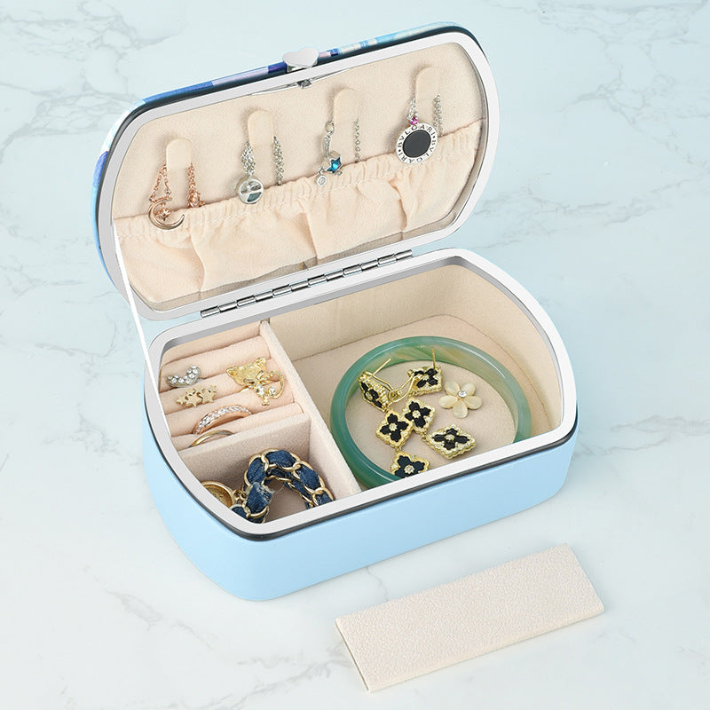 Simple Printed Home Desktop Jewelry Storage Box