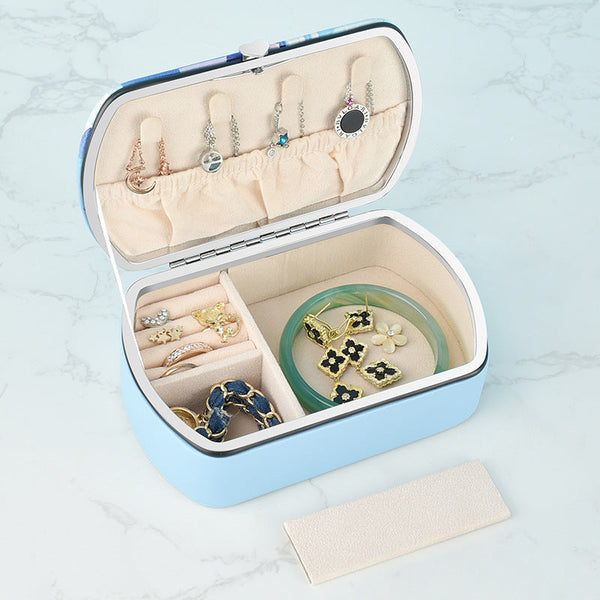 Simple Printed Home Desktop Jewelry Storage Box