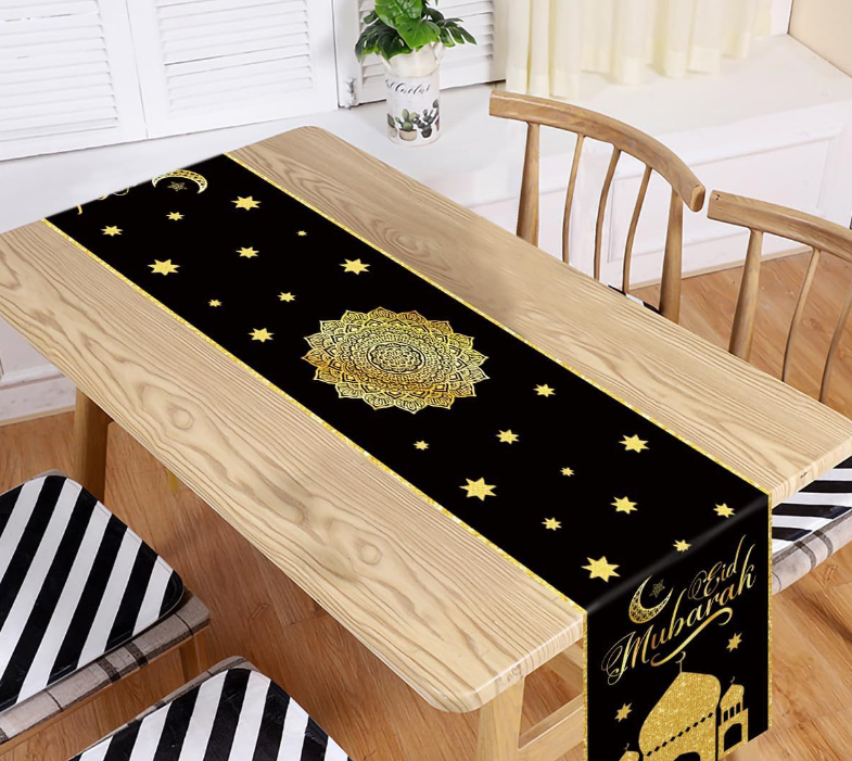 Printed Moon Castle House Tablecloth Home Decoration Party Festival Atmosphere Table Flag
