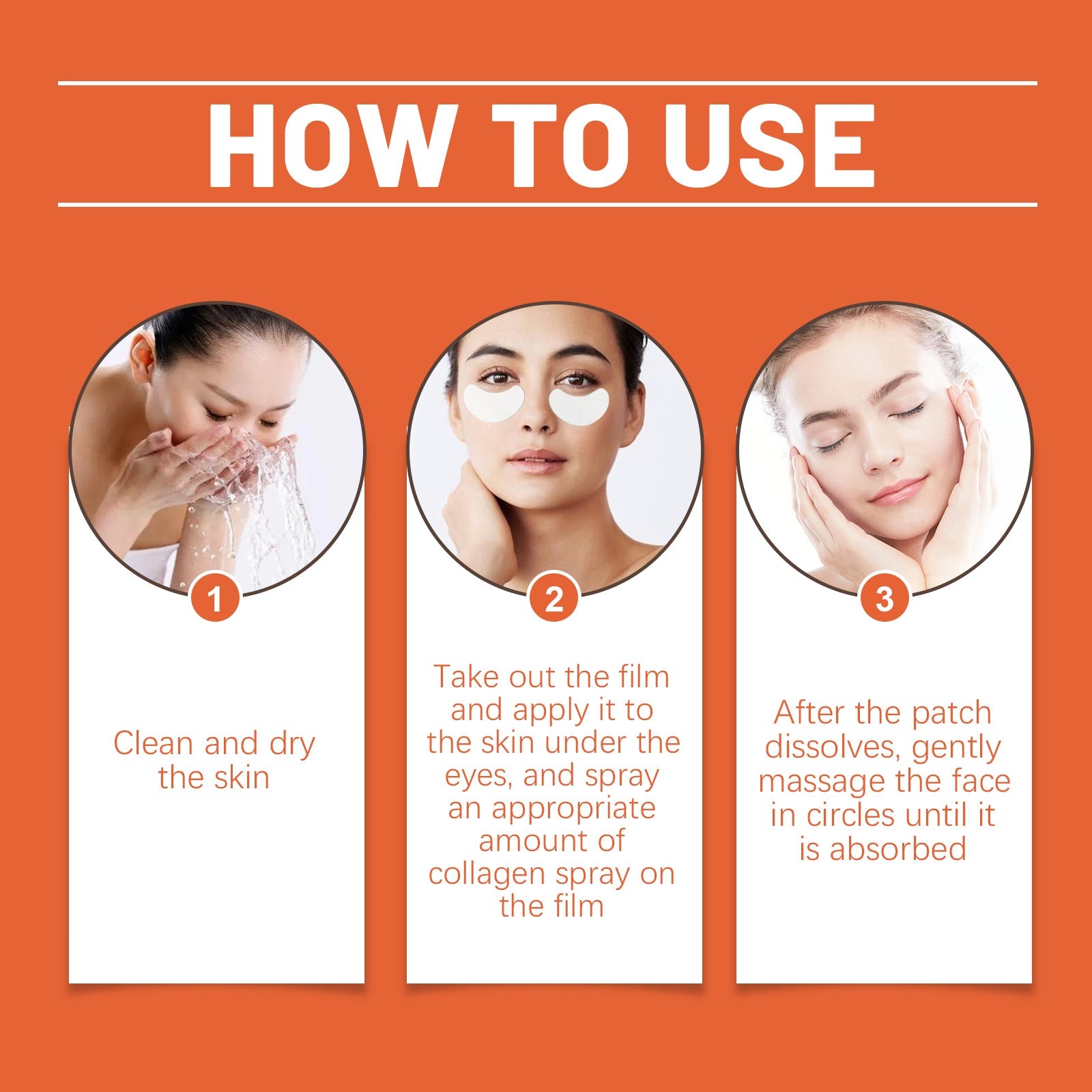 Hydrolyzed Collagen Patch Eye Collagen Patch Improves Eye Bags Hydrating Eye Patch