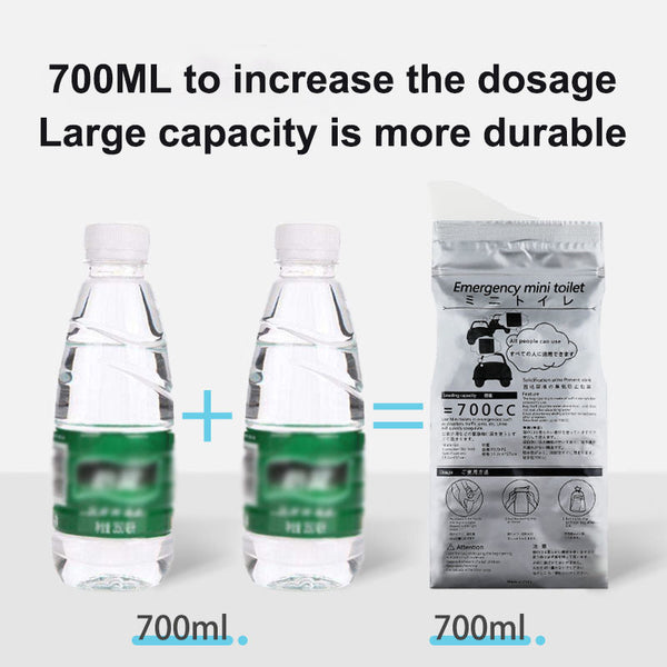 4pcs Outdoor Emergency Urinate Bags 700ml Easy Take Piss Bags Travel Mini Mobile Toilet for Baby Women Men Vomit Bag