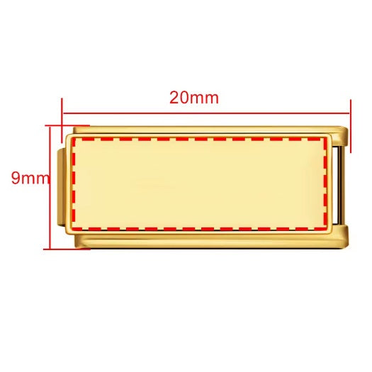 DIY Personalized Photo Picture Frame Making Titanium Steel Watch Band Chain Fashion Splicing Modular Bracelet