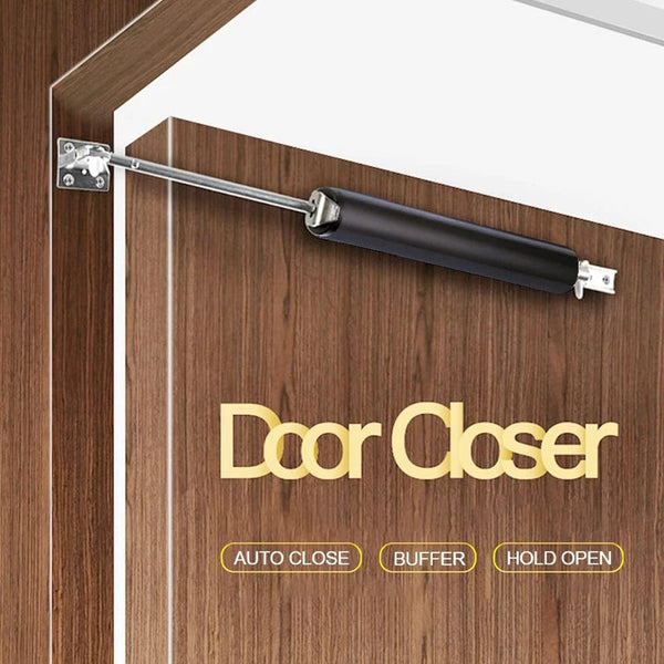 Gas Spring Automatic Door Closer 90 Degrees Within The Positioning Stop Mute Soft Closing Device Adjustable Buffer Force