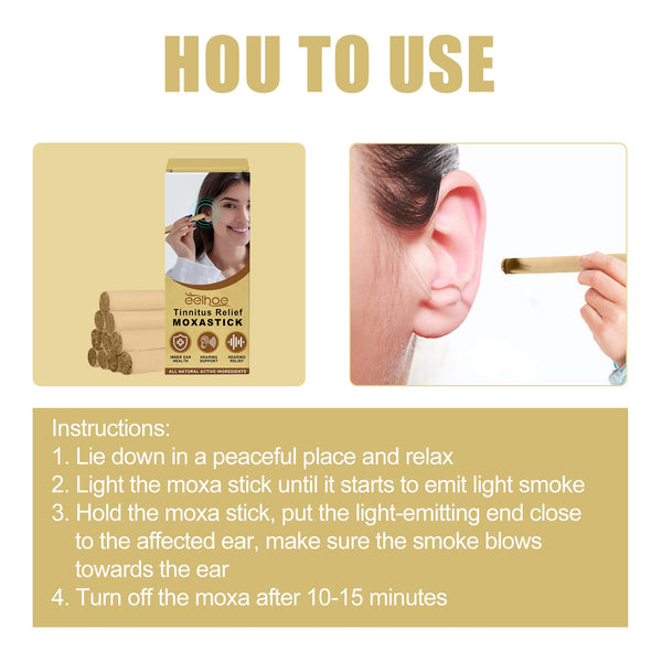 Tinnitus Relief Moxibustion Stick Tinnitus Handheld Constant Temperature Wormwood Stick To Soften And Clean The Itchy Ear Canal