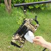 Outdoor camping wet tissue paper box camouflage waterproof canvas tissue bag square hand-held tissue storage bag