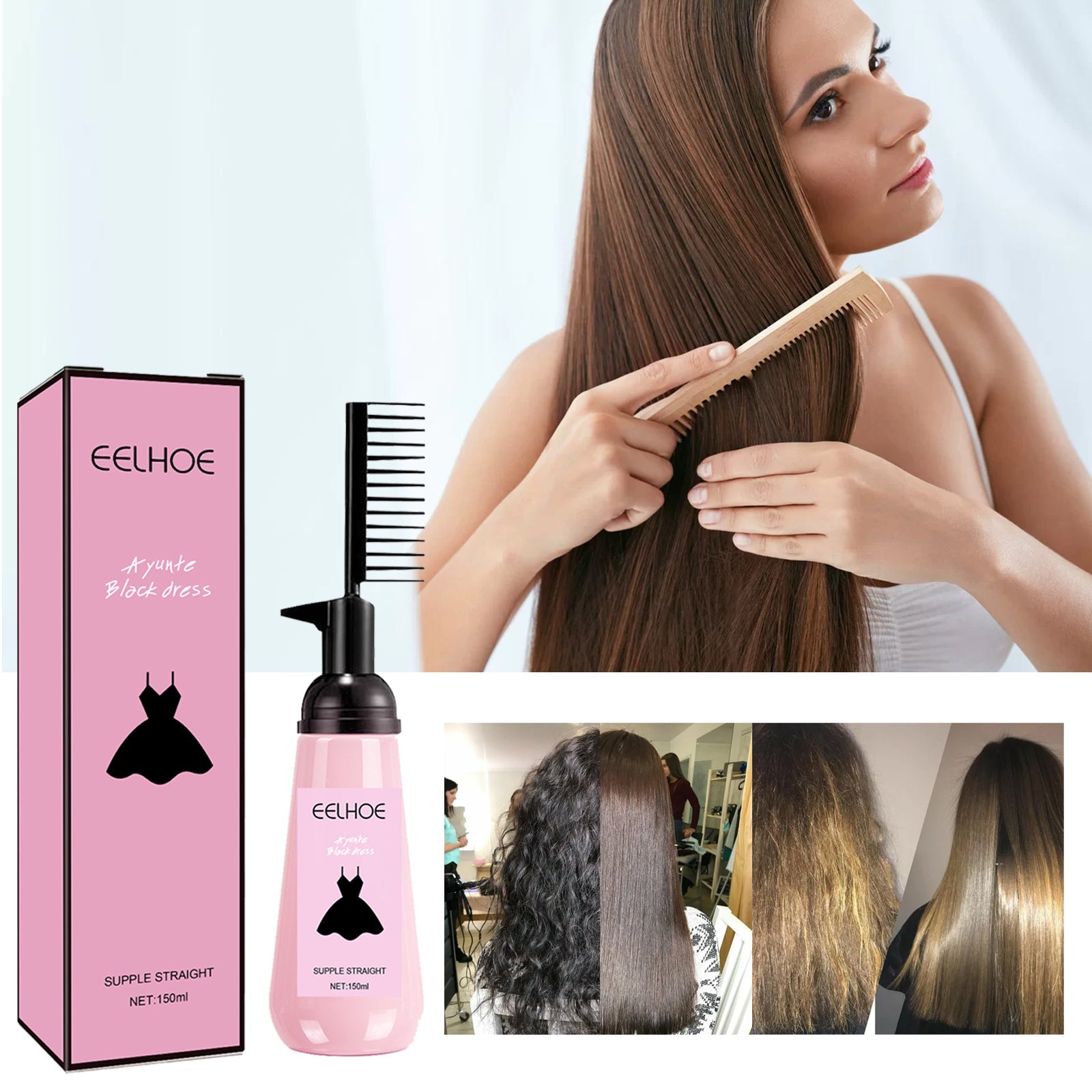 Hair Straightening Cream, Hair Care Smooth Smooth Smooth Hair Care Cream