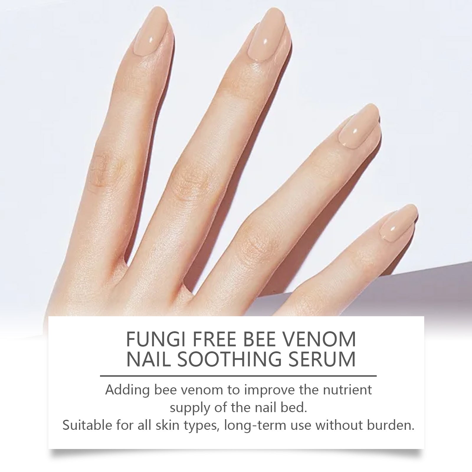 Bee Venom Grey Nail Care Solution For Hand And Foot Nails Cleansing Nutrition Repair Brightening Rotten Nails Thickening