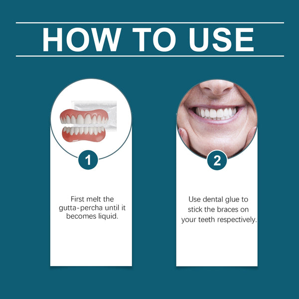 Silicone Denture Repair Set, Everyday To Enhance The Beauty Of Smile Comfortable Material Modification Teeth