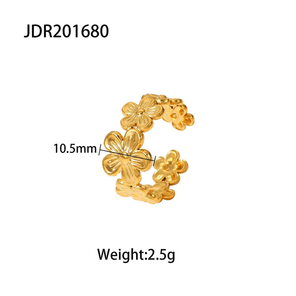 European and American Fashion INS Style Flower Ring Open Ring
