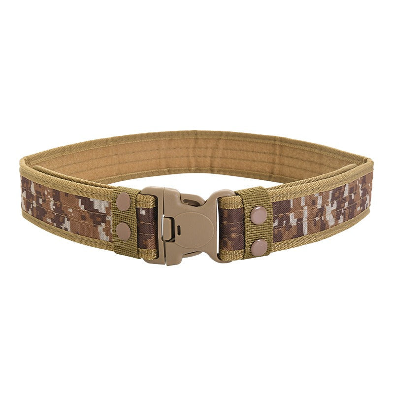 5.0 Oxford Cloth Tactical Belt Velcro Wrapped Outdoor Canvas Belt