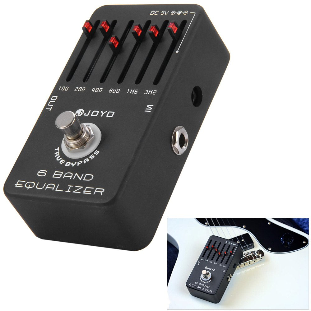 JOYO JF - 11 True Bypass Design 6 Band EQ Equalizer Guitar Effect Pedal with Aluminum Alloy Casing