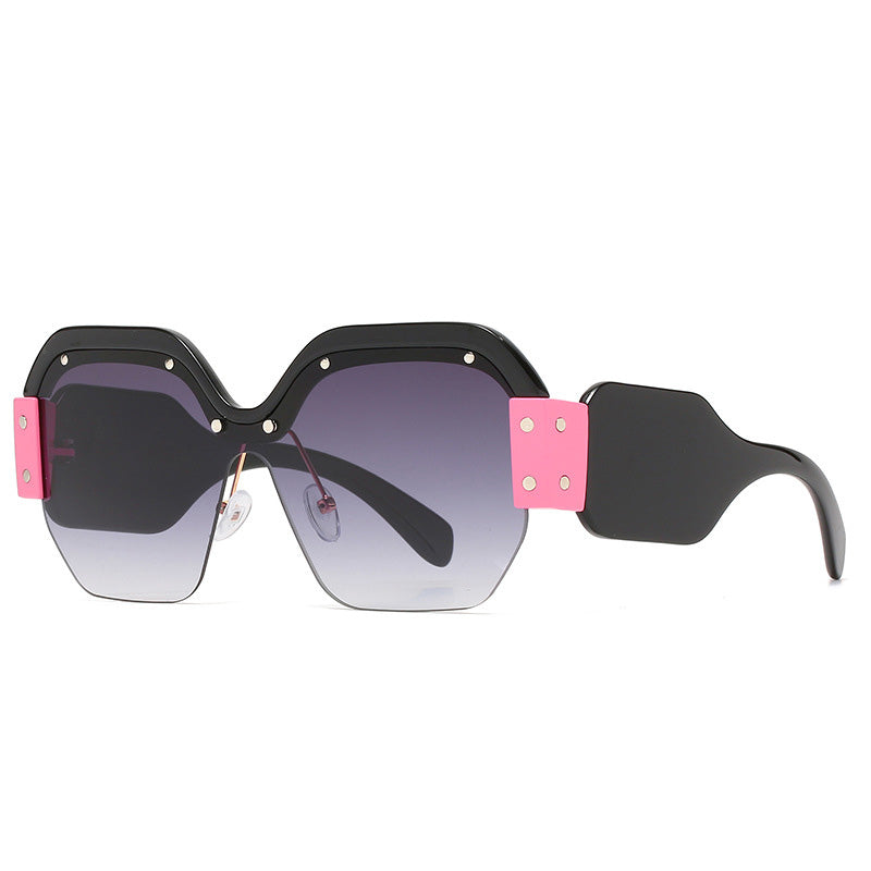 New Ladies Sunglasses SMU09S Personality Large Frame Sunglasses One Piece Sunglasses