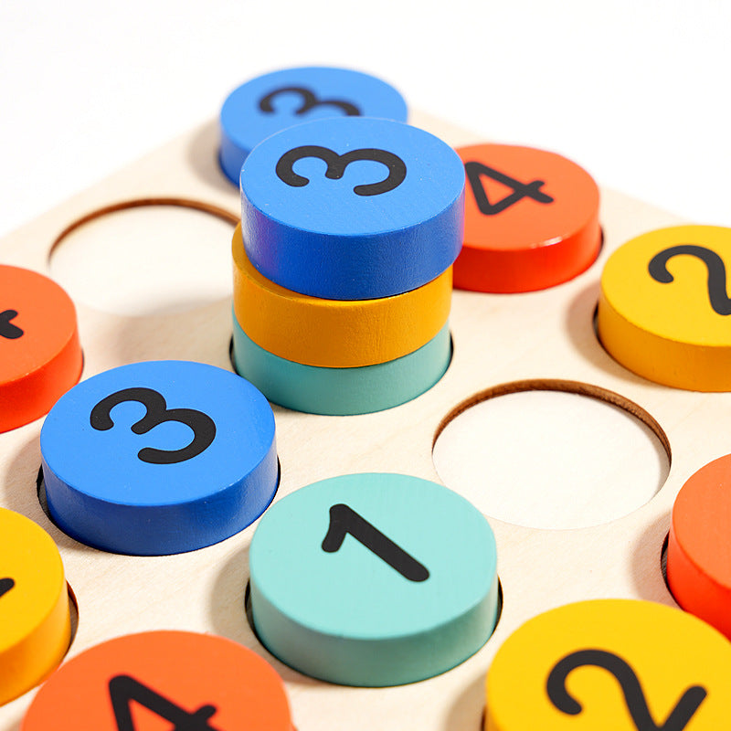 Puzzle early education, children's toys, thinking enlightenment, kindergarten, simple entry-level Sudoku puzzle game