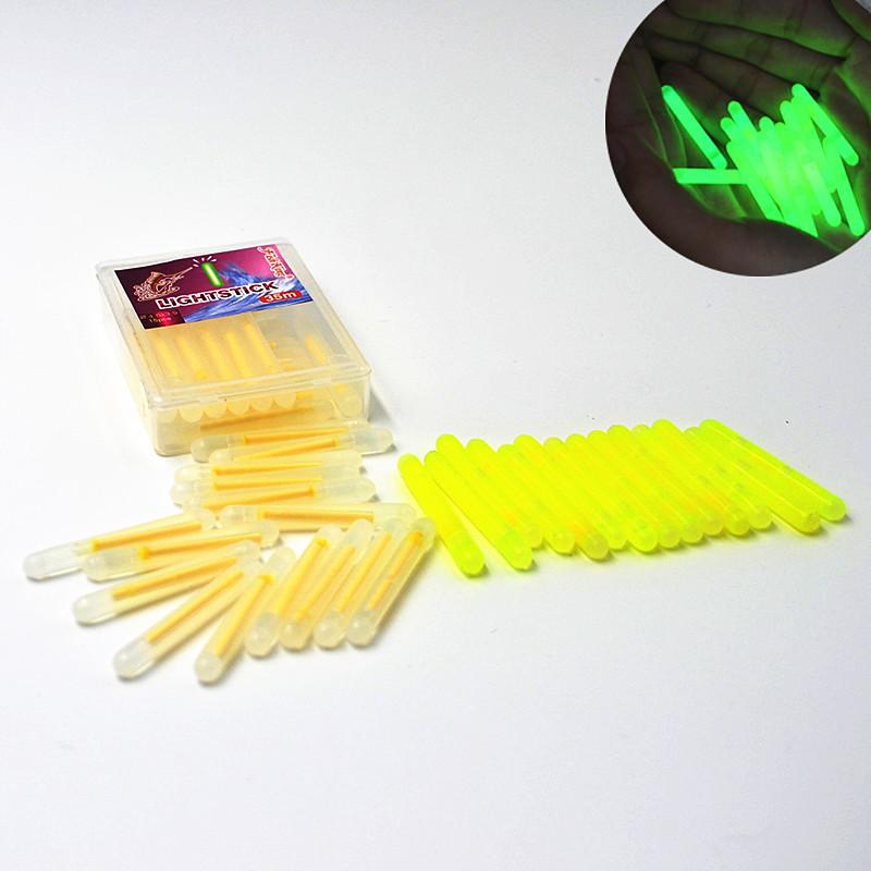 FISH KING 150pcs/lot Fishing Luminous Float 4.5*39mm Glowing Fluorescent Light Stick Night  Float For Carp