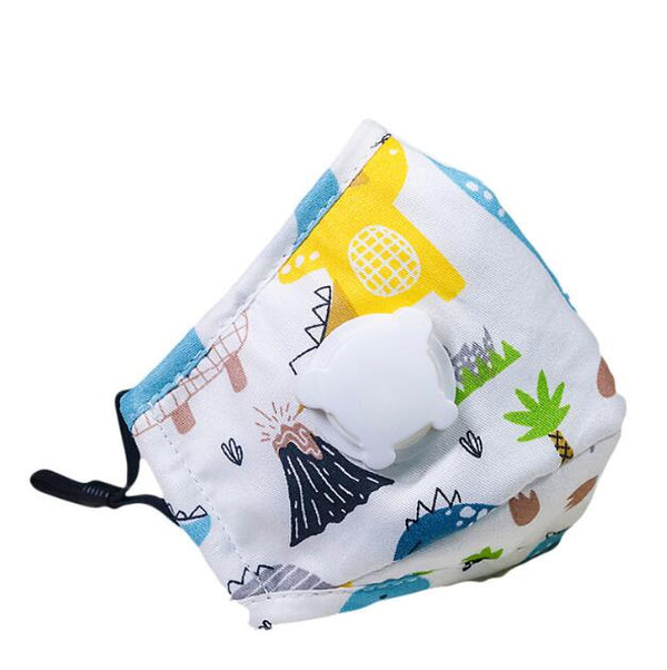 4pc Children Facemask + 8pc Filters Cartoon Kids Maske Face Cover